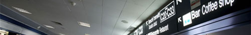 Segnaletica servizi in aeroporto