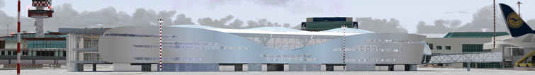 rendering  nuove aree d'imbarco E e F
