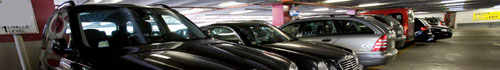 Automobili parcheggiate ai Multipiano