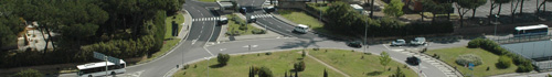 Ingresso aeroporto fotografato dall'alto