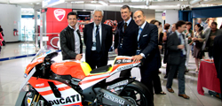 Inaugurazione negozio di travel retail Ducati