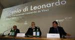 Presidente _ADR, Fabrizio Palenzona, durante l inaugurazione Mostra genio di Leonardo al Terminal 1