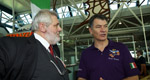 Presidente ADR - Fabrizio Palenzona - e l'Astronauta Paolo Nespoli, durante l'inaugurazione Mostra "Il Genio di Leonardo" al Terminal 1